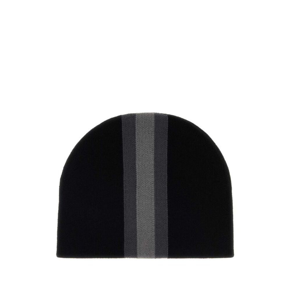 Gucci Men Black Wool Beanie Hat